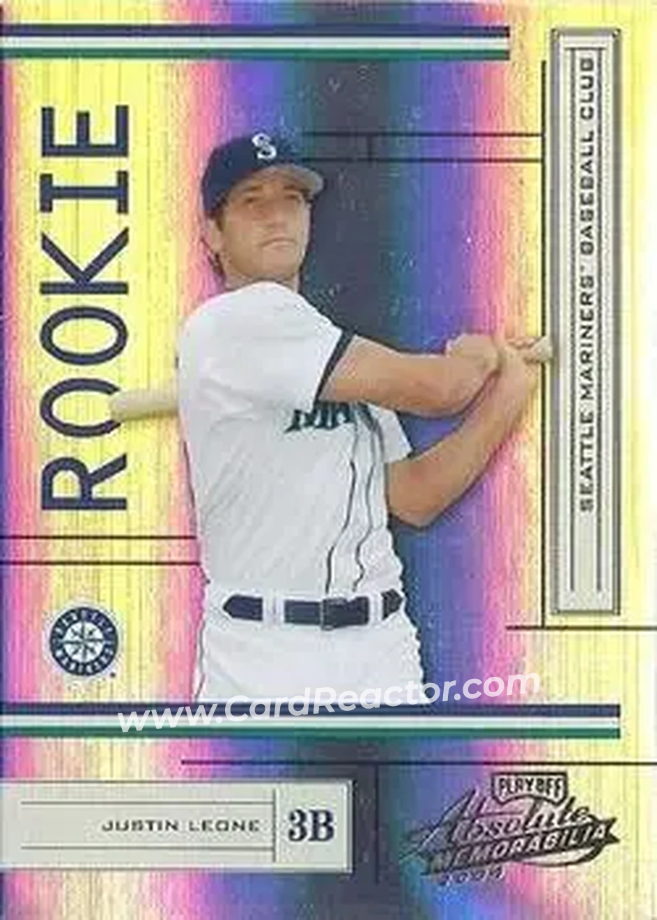 2004 Playoff Absolute Memorabilia #213 - Justin Leone - Seattle Mariners - Front