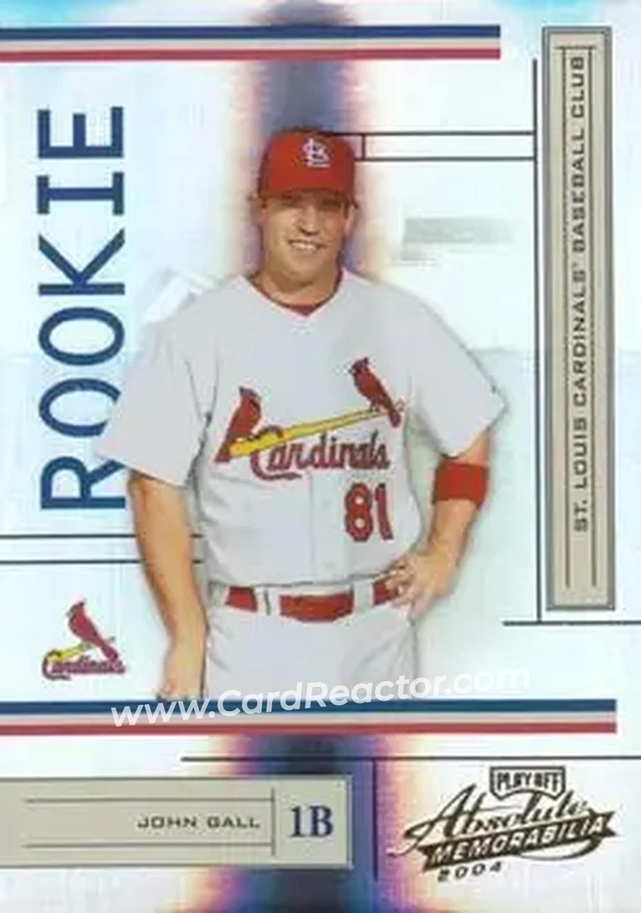 2004 Playoff Absolute Memorabilia #215 - John Gall - St. Louis Cardinals - Front