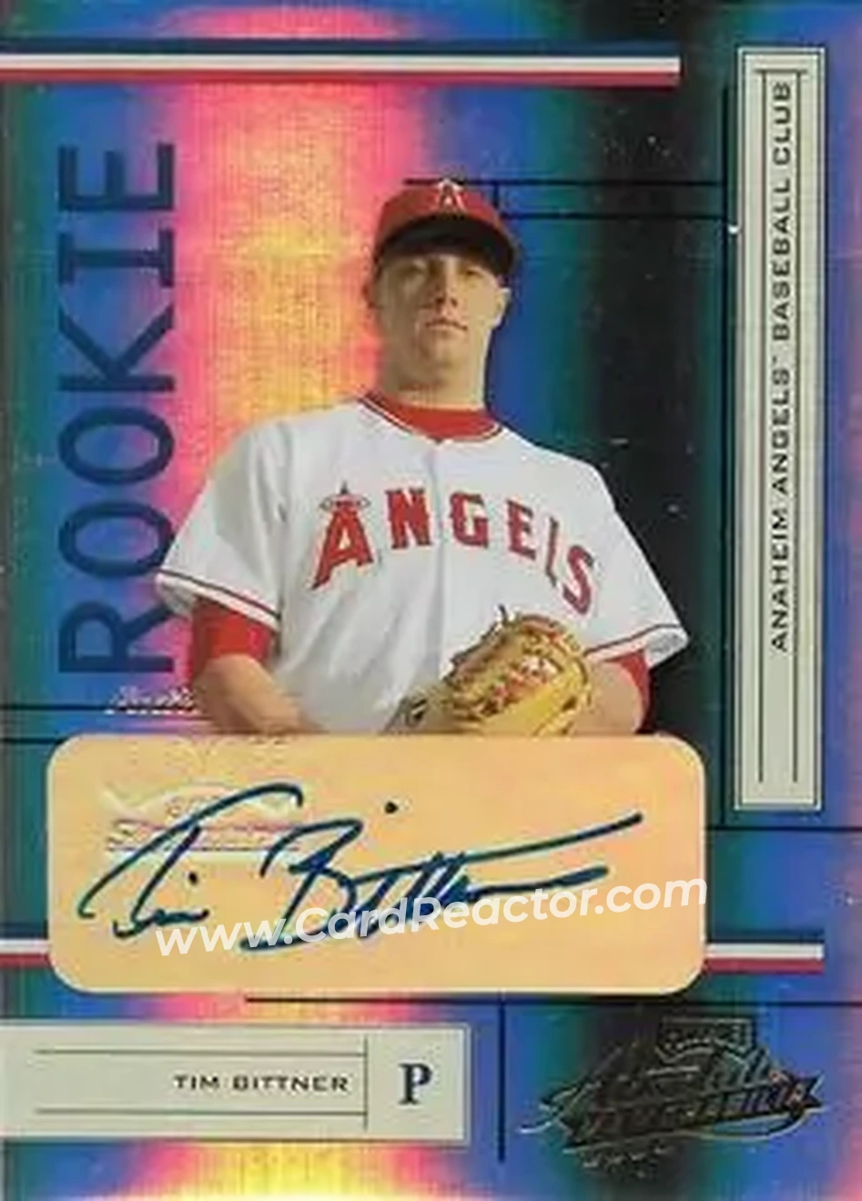 2004 Playoff Absolute Memorabilia #217 - Tim Bittner - Anaheim Angels - Front 2004 Playoff Absolute Memorabilia #217 - Tim Bittner - Anaheim Angels - Front
