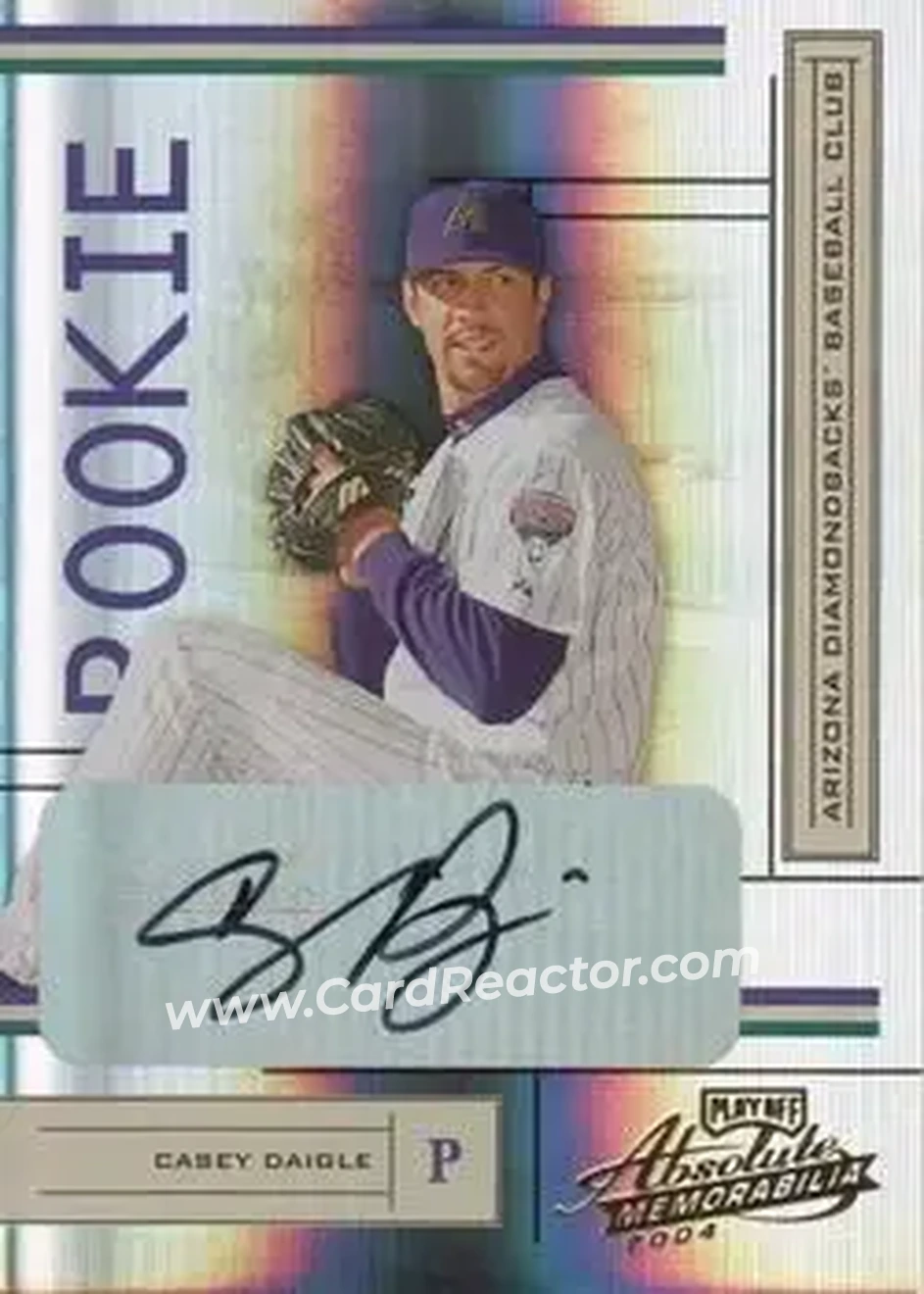 2004 Playoff Absolute Memorabilia #223 - Casey Daigle - Arizona Diamondbacks - Front