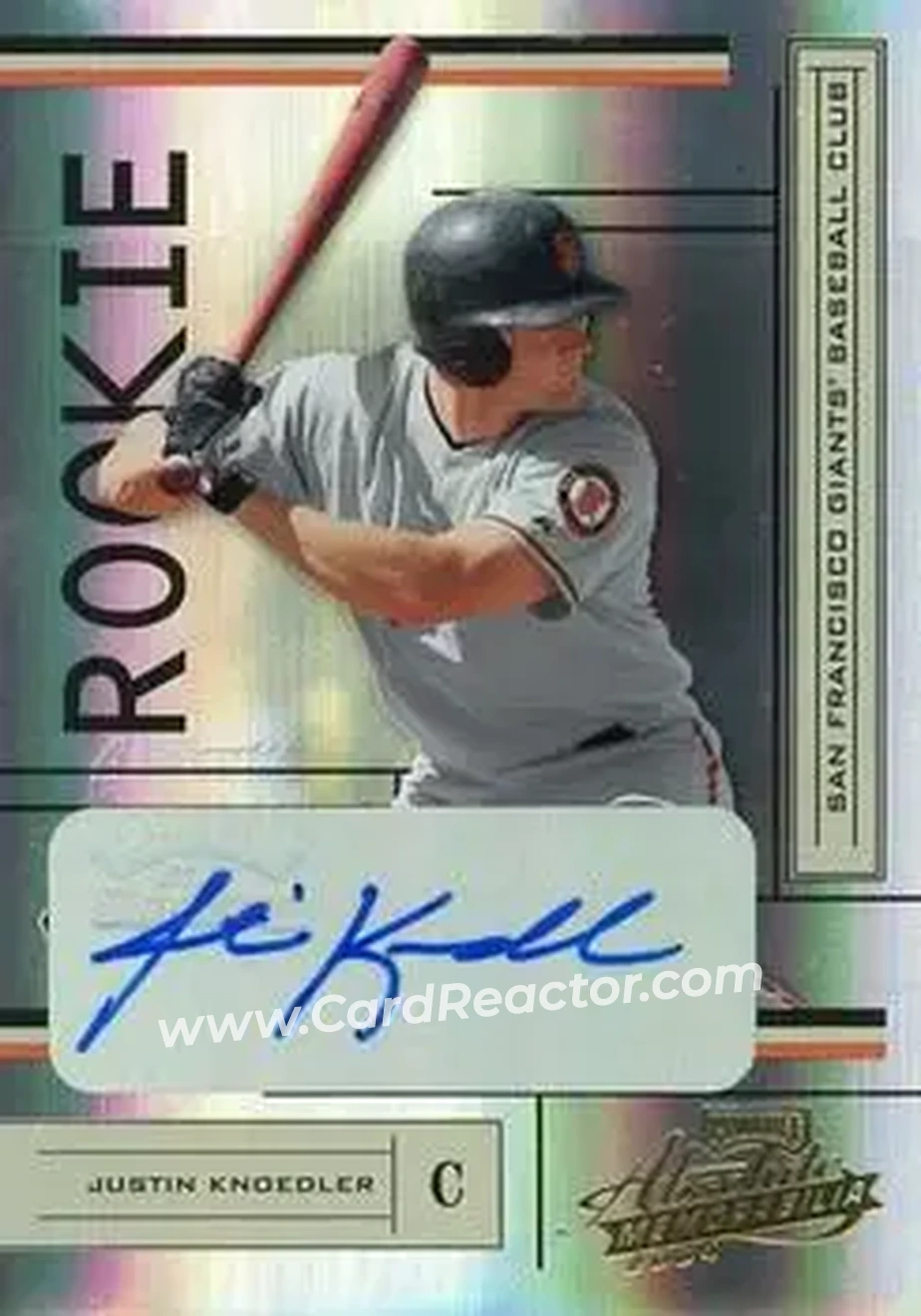 2004 Playoff Absolute Memorabilia #237 - Justin Knoedler - San Francisco Giants - Front