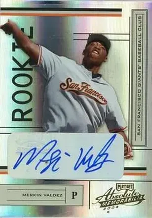 2004 Playoff Absolute Memorabilia #250 - Merkin Valdez - San Francisco Giants