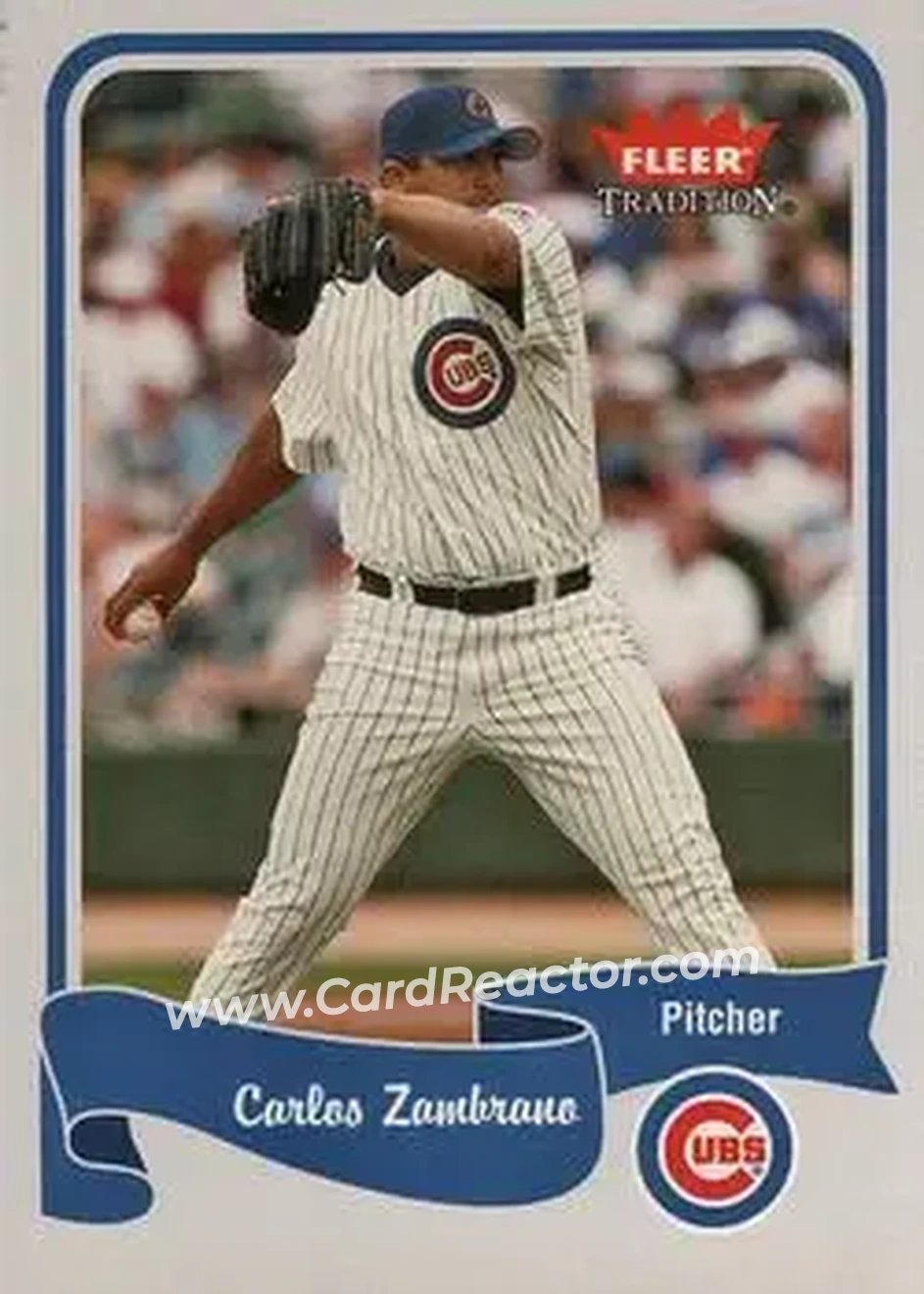 2004 Fleer Tradition #205 - Carlos Zambrano - Chicago Cubs - Front