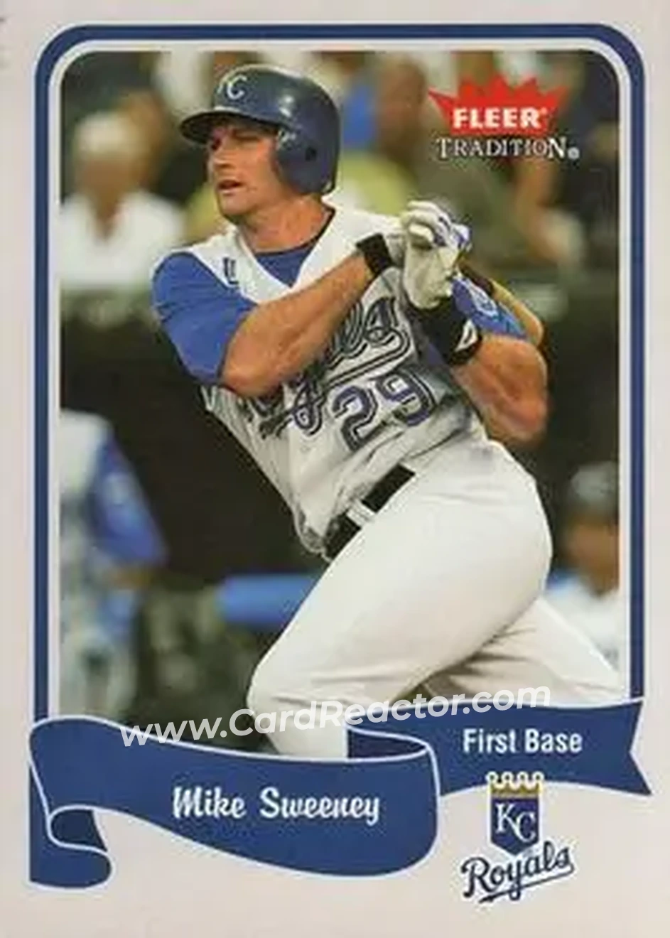 2004 Fleer Tradition #217 - Mike Sweeney - Kansas City Royals - Front