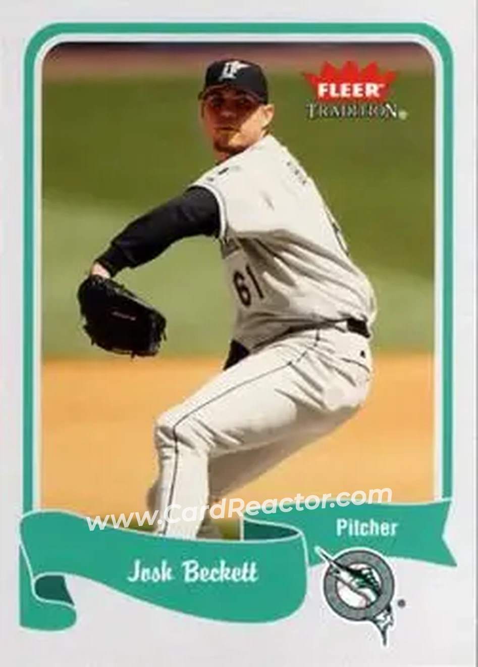 2004 Fleer Tradition #221 - Josh Beckett - Florida Marlins - Front