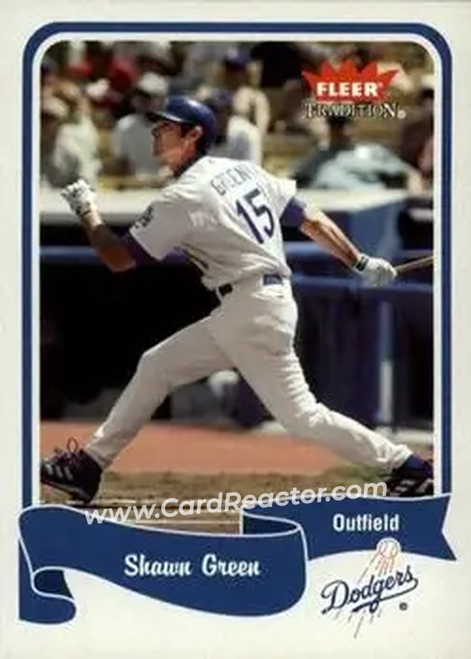 2004 Fleer Tradition #225 - Shawn Green - Los Angeles Dodgers - Front