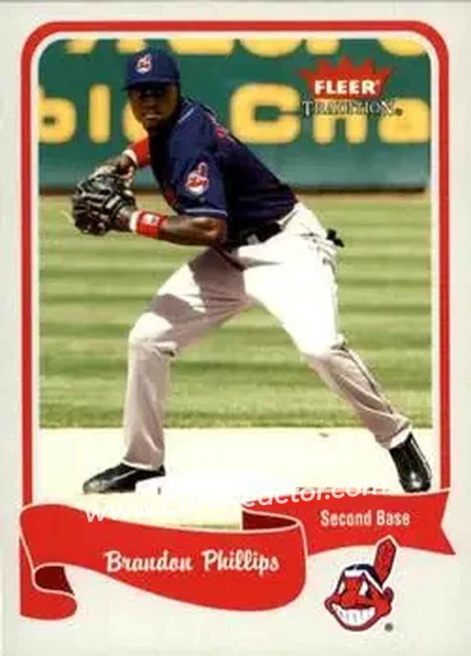 2004 Fleer Tradition #258 - Brandon Phillips - Cleveland Indians - Front