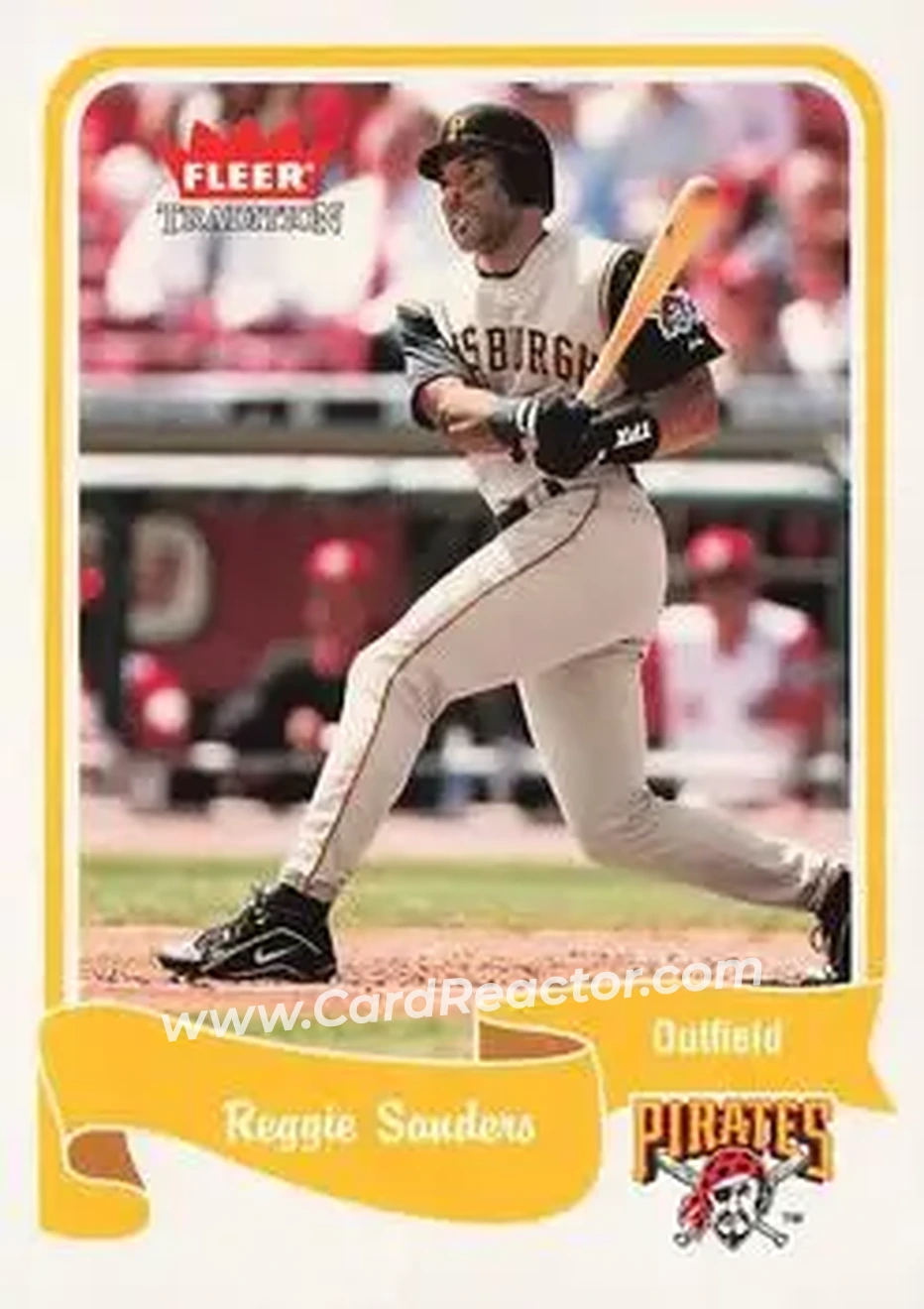 2004 Fleer Tradition #292 - Reggie Sanders - Pittsburgh Pirates - Front