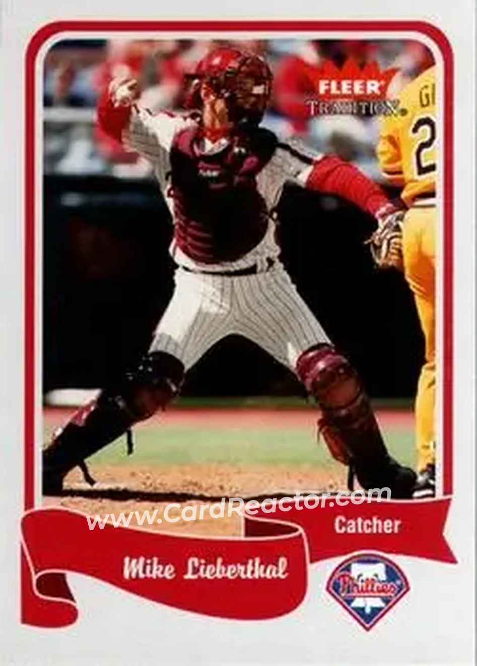 2004 Fleer Tradition #299 - Mike Lieberthal - Philadelphia Phillies - Front 2004 Fleer Tradition #299 - Mike Lieberthal - Philadelphia Phillies - Front