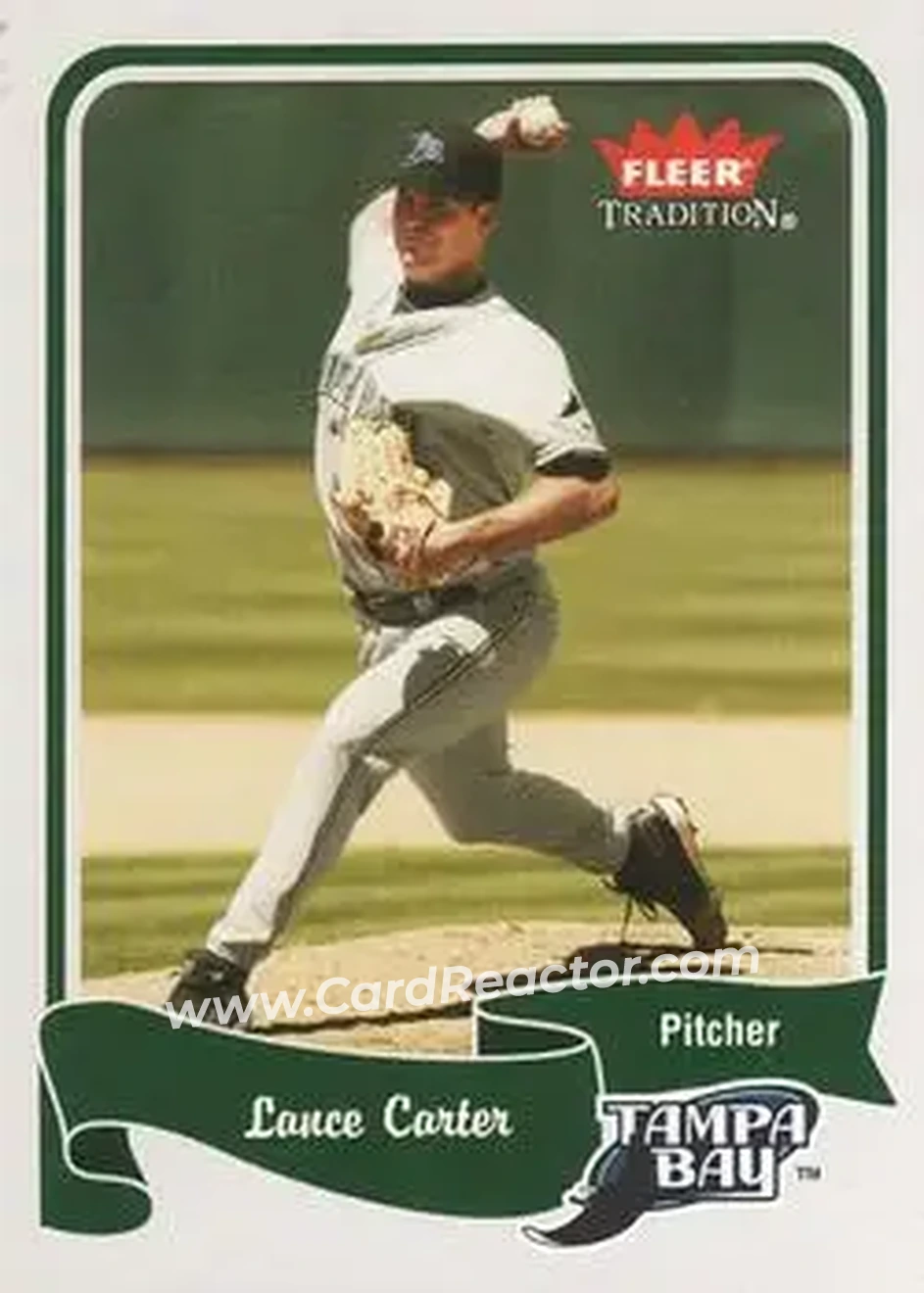 2004 Fleer Tradition #313 - Lance Carter - Tampa Bay Devil Rays - Front 2004 Fleer Tradition #313 - Lance Carter - Tampa Bay Devil Rays - Front