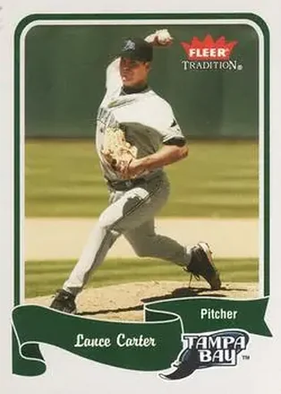 2004 Fleer Tradition #313 - Lance Carter - Tampa Bay Devil Rays