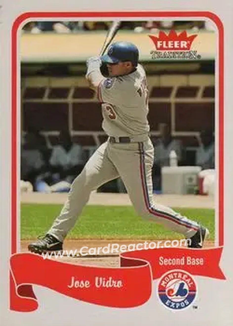 2004 Fleer Tradition #321 - Jose Vidro - Montreal Expos - Front