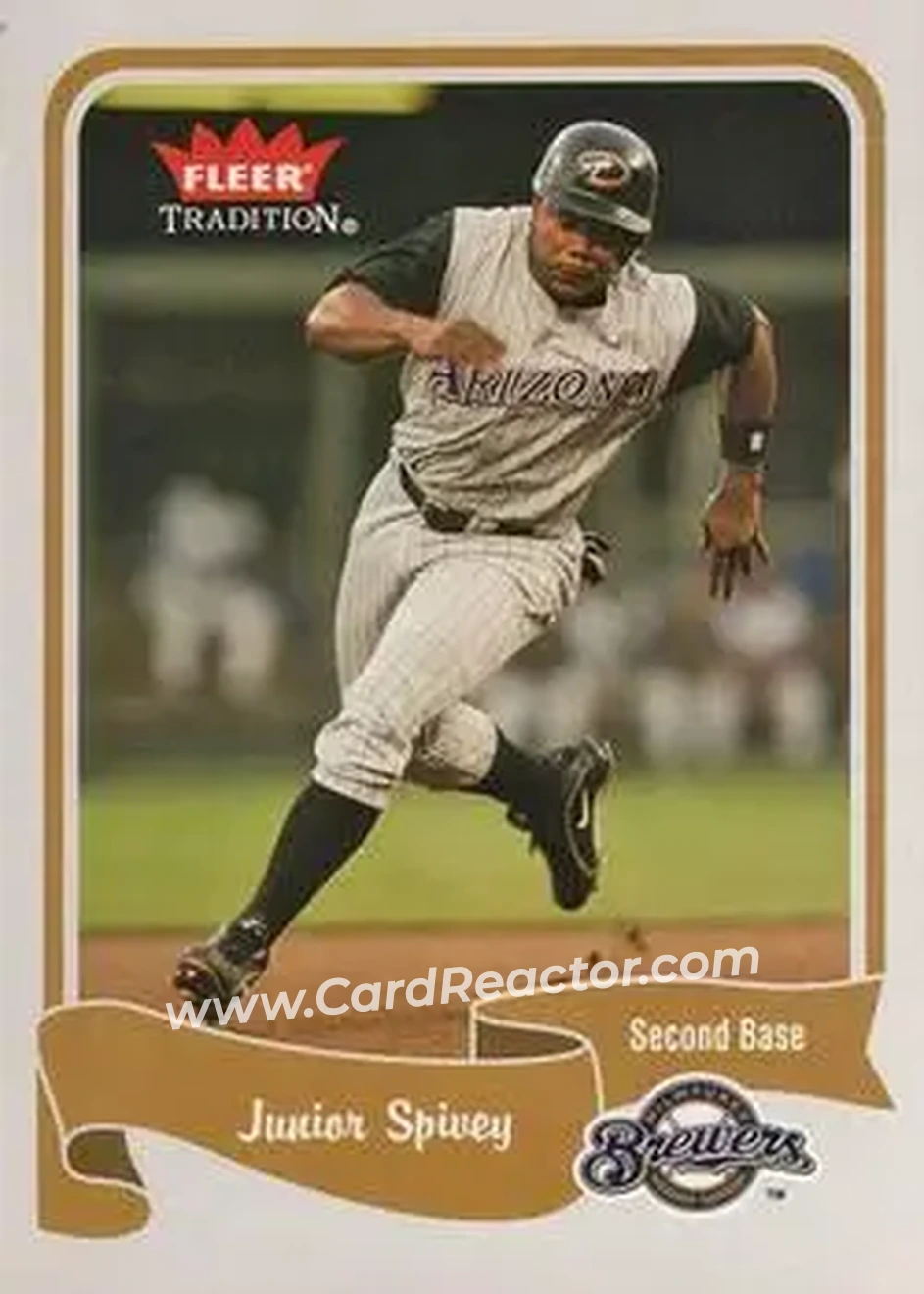 2004 Fleer Tradition #327 - Junior Spivey - Milwaukee Brewers - Front