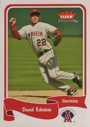 2004 Fleer Tradition #330 - David Eckstein - Anaheim Angels