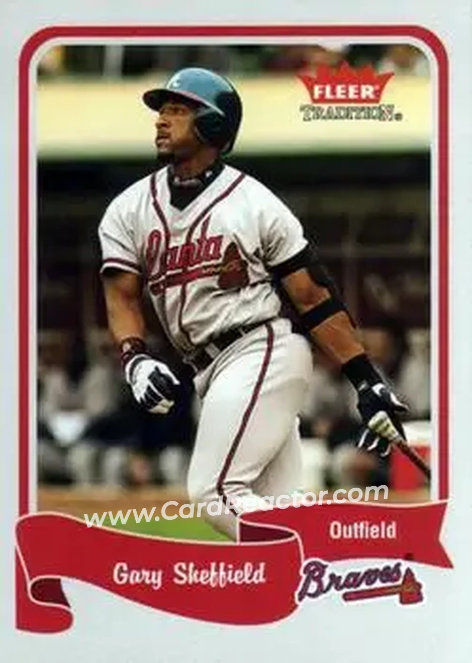 2004 Fleer Tradition #353 - Gary Sheffield - Atlanta Braves - Front