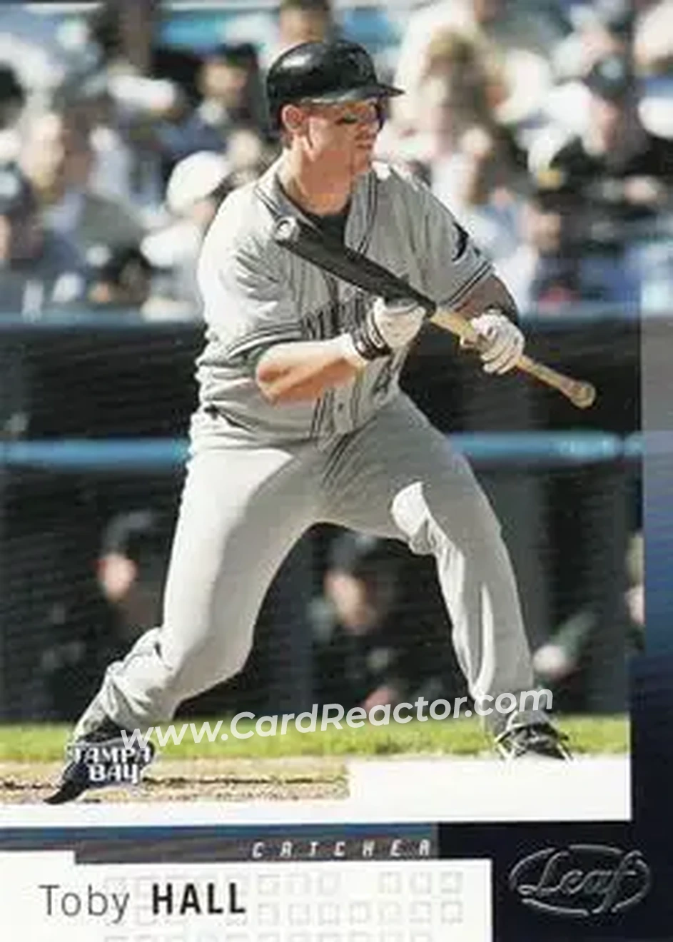 2004 Leaf #85 - Toby Hall - Tampa Bay Devil Rays - Front