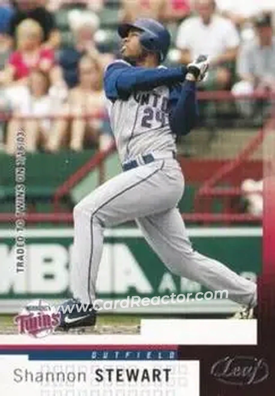 2004 Leaf #97 - Shannon Stewart - Minnesota Twins - Front