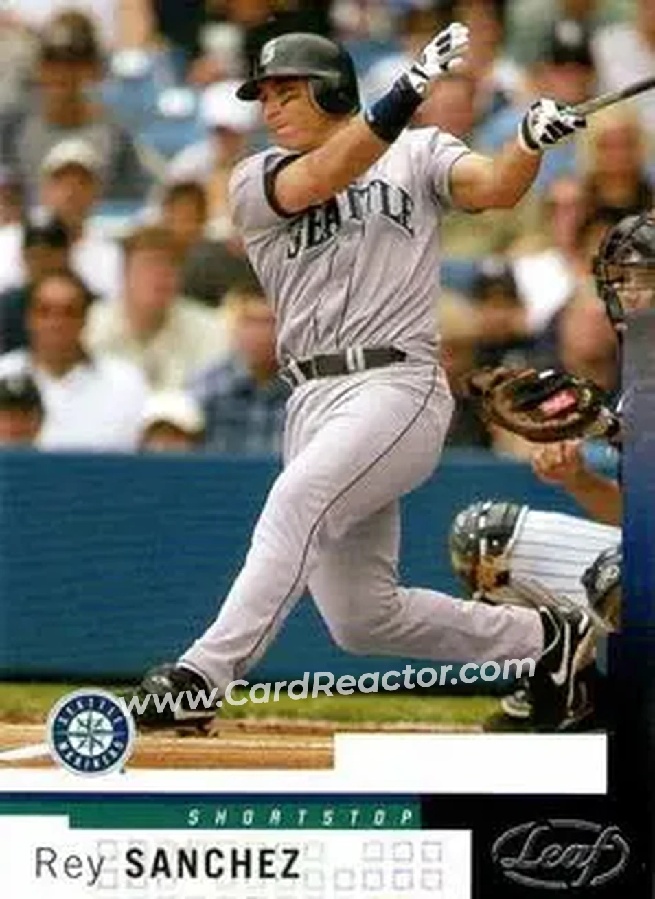 2004 Leaf #152 - Rey Sanchez - Seattle Mariners - Front 2004 Leaf #152 - Rey Sanchez - Seattle Mariners - Front