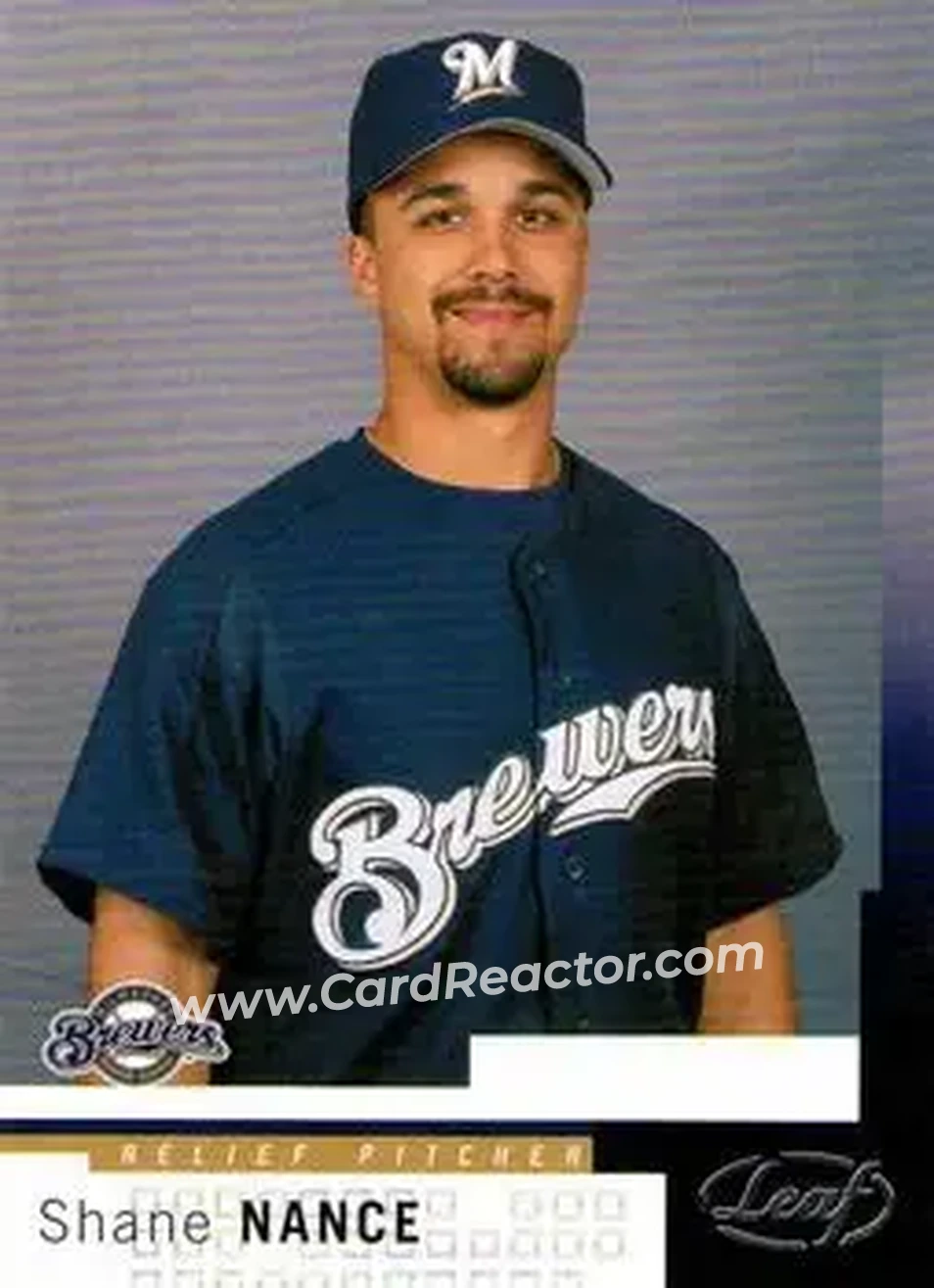 2004 Leaf #155 - Shane Nance - Milwaukee Brewers - Front