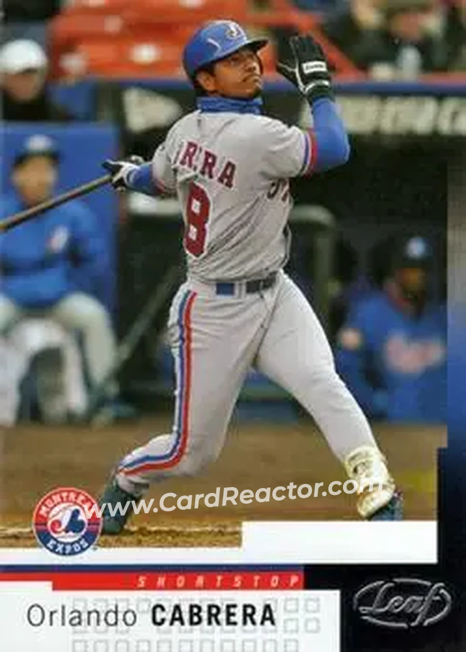 2004 Leaf #159 - Orlando Cabrera - Montreal Expos - Front