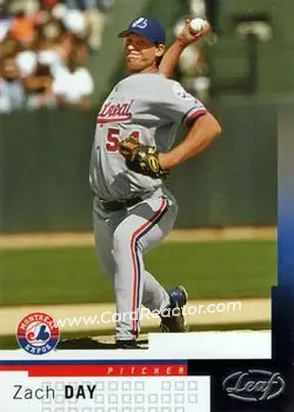 2004 Leaf #162 - Zach Day - Montreal Expos - Front 2004 Leaf #162 - Zach Day - Montreal Expos - Front