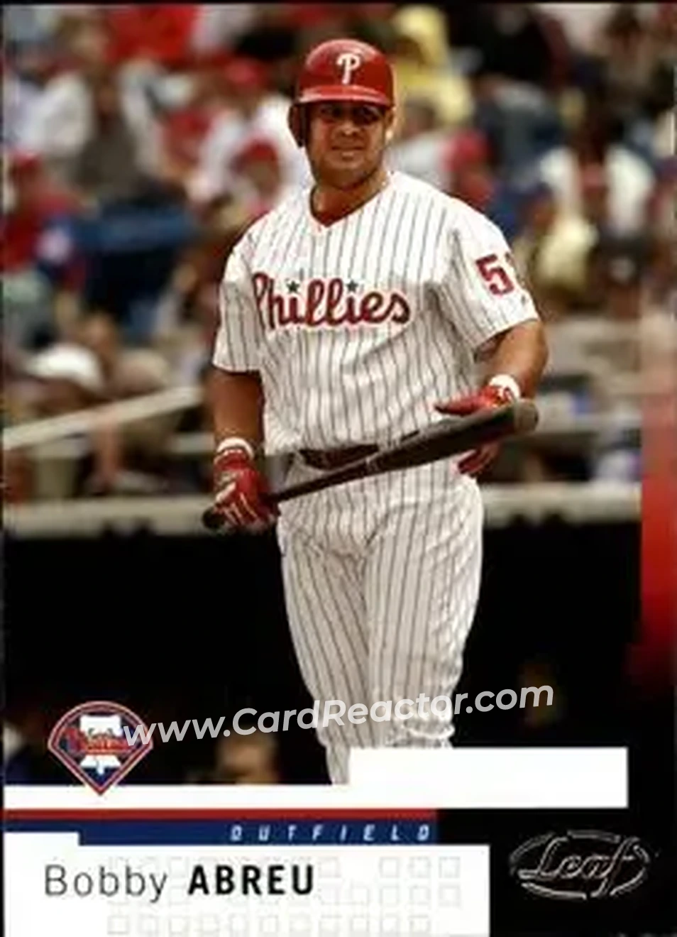 2004 Leaf #170 - Bob Abreu - Philadelphia Phillies - Front 2004 Leaf #170 - Bob Abreu - Philadelphia Phillies - Front