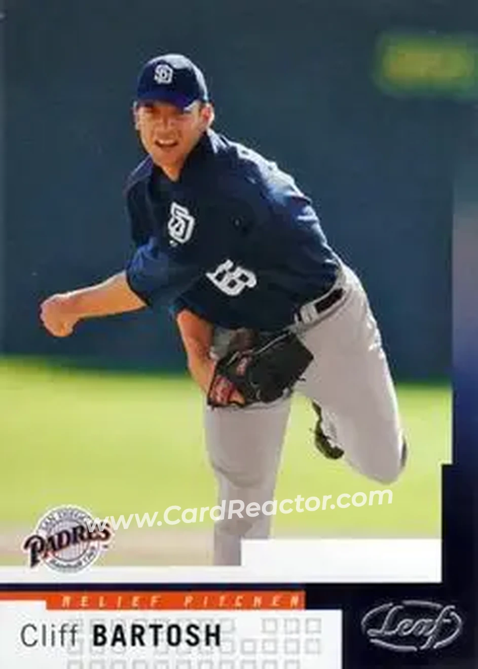 2004 Leaf #188 - Cliff Bartosh - San Diego Padres - Front
