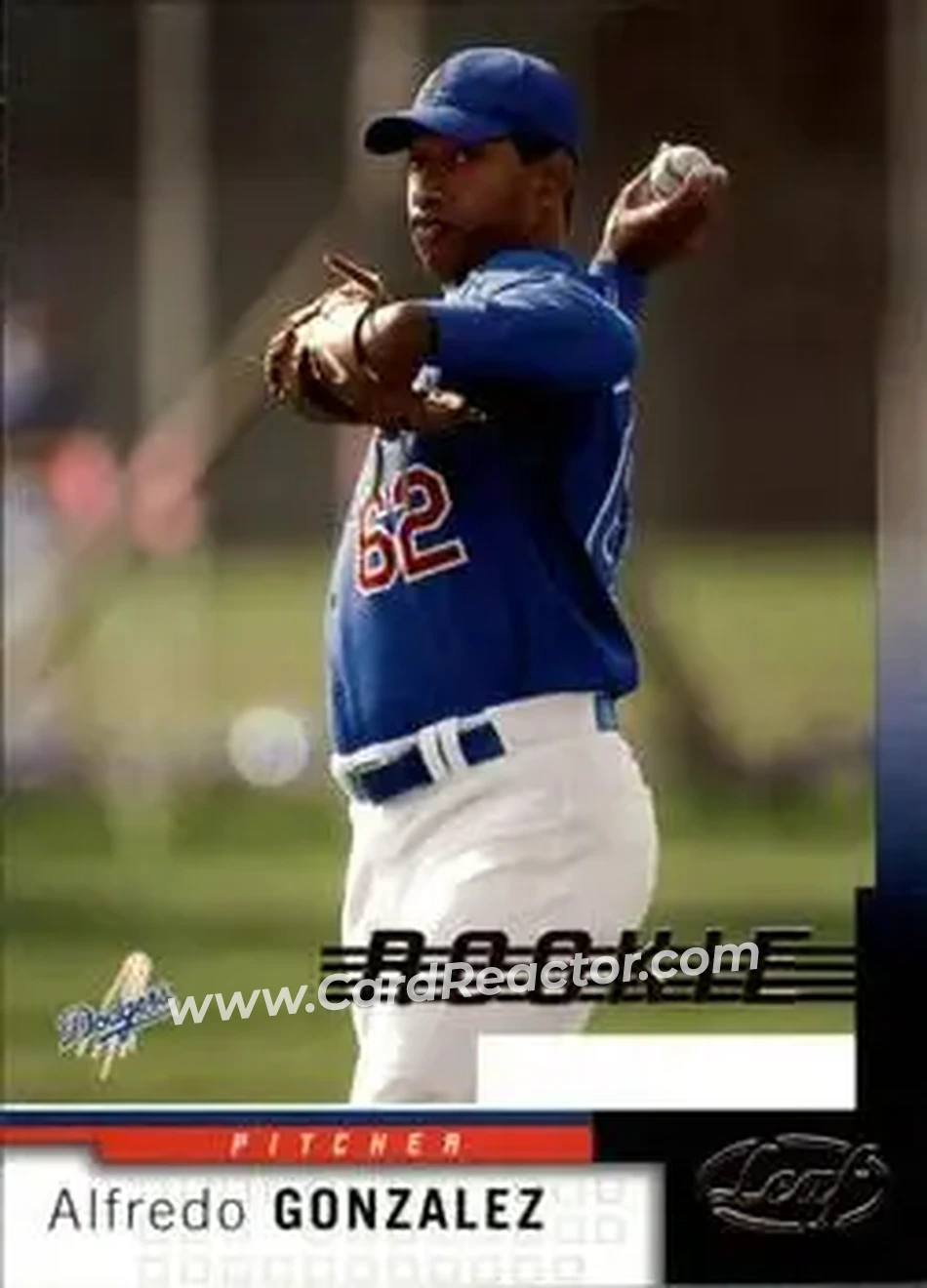 2004 Leaf #203 - Alfredo Gonzalez - Los Angeles Dodgers - Front 2004 Leaf #203 - Alfredo Gonzalez - Los Angeles Dodgers - Front