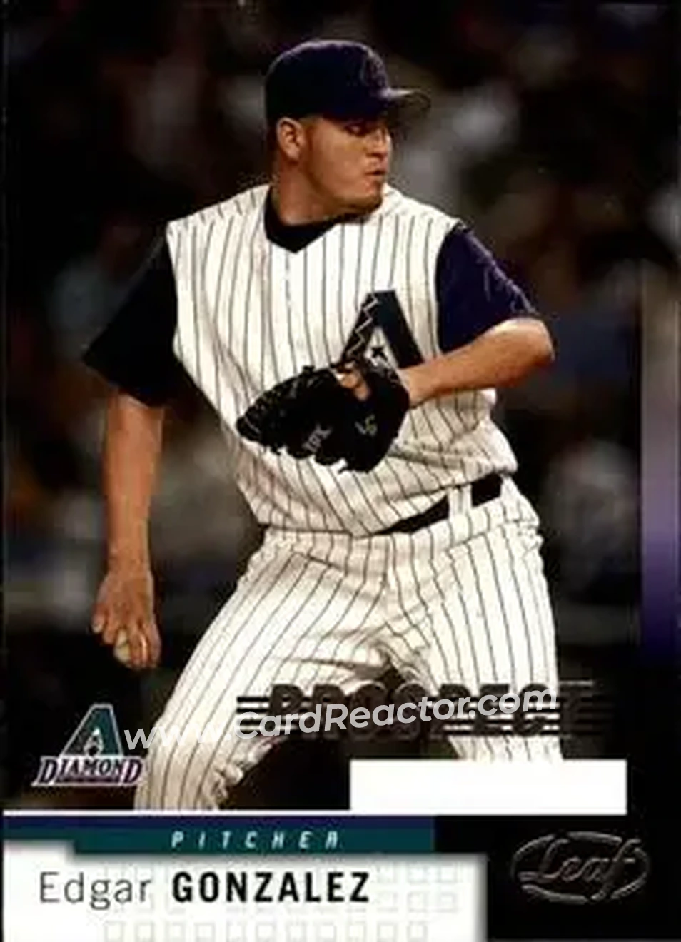 2004 Leaf #211 - Edgar Gonzalez - Arizona Diamondbacks - Front 2004 Leaf #211 - Edgar Gonzalez - Arizona Diamondbacks - Front