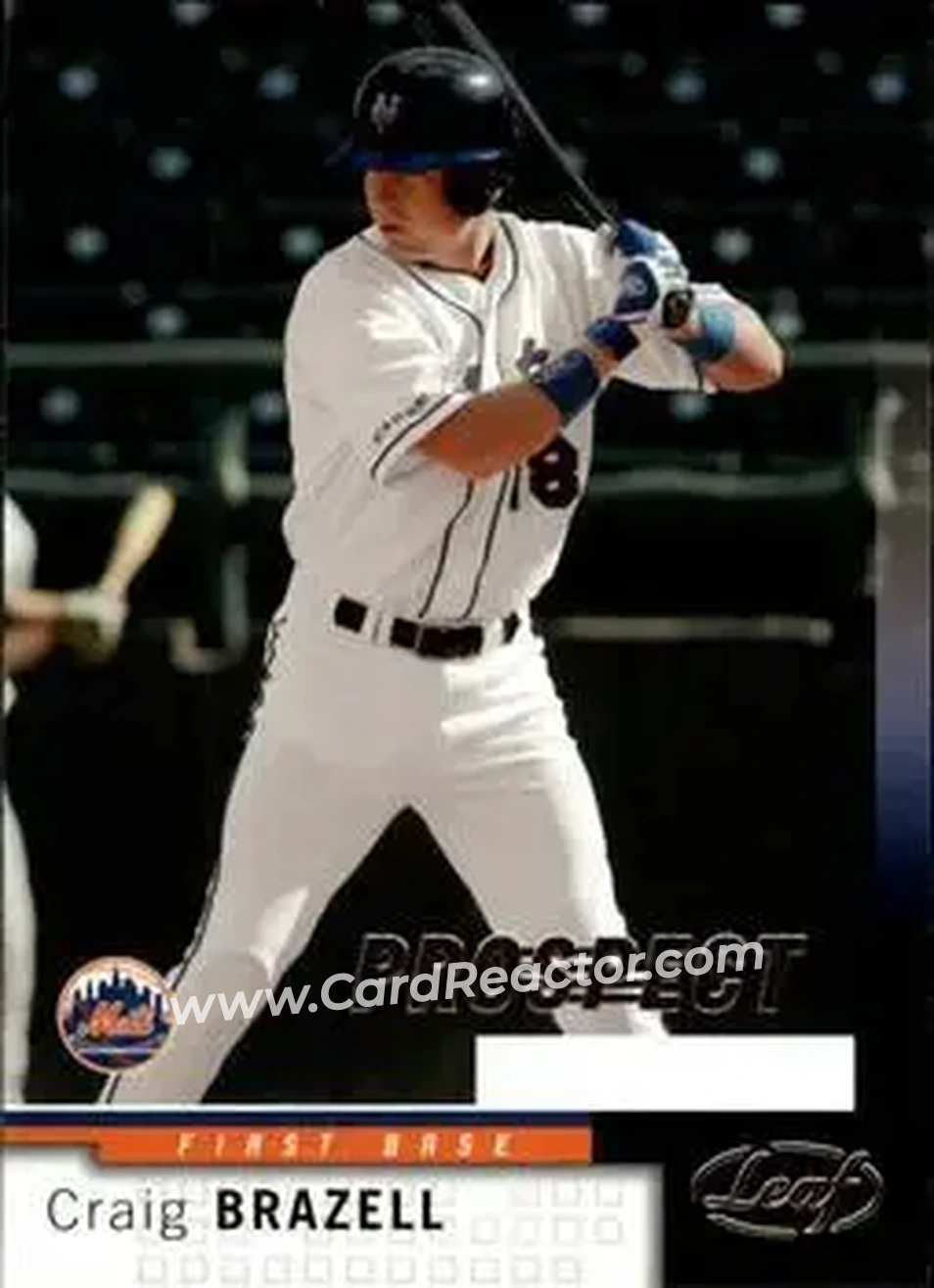 2004 Leaf #214 - Craig Brazell - New York Mets - Front 2004 Leaf #214 - Craig Brazell - New York Mets - Front