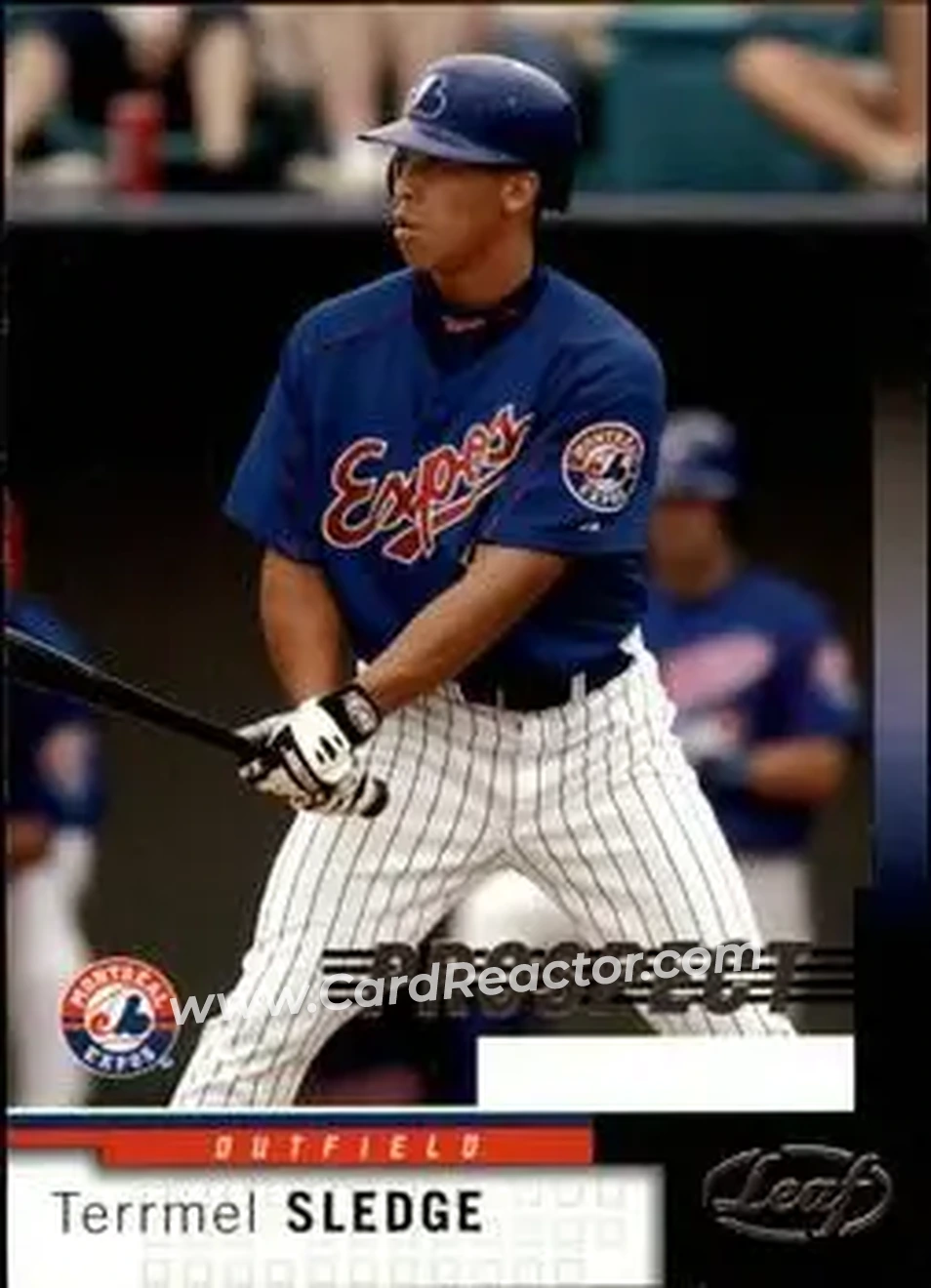 2004 Leaf #217 - Terrmel Sledge - Montreal Expos - Front 2004 Leaf #217 - Terrmel Sledge - Montreal Expos - Front