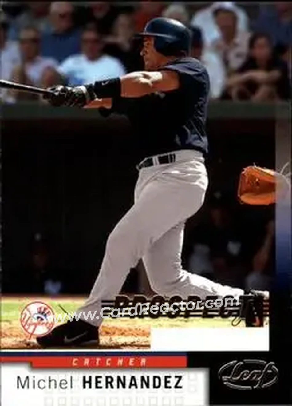 2004 Leaf #232 - Michel Hernandez - New York Yankees - Front 2004 Leaf #232 - Michel Hernandez - New York Yankees - Front