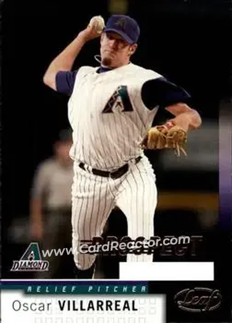 2004 Leaf #236 - Oscar Villarreal - Arizona Diamondbacks - Front 2004 Leaf #236 - Oscar Villarreal - Arizona Diamondbacks - Front