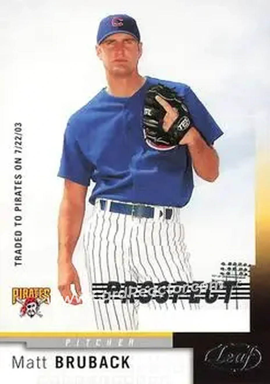 2004 Leaf #238 - Matt Bruback - Pittsburgh Pirates - Front