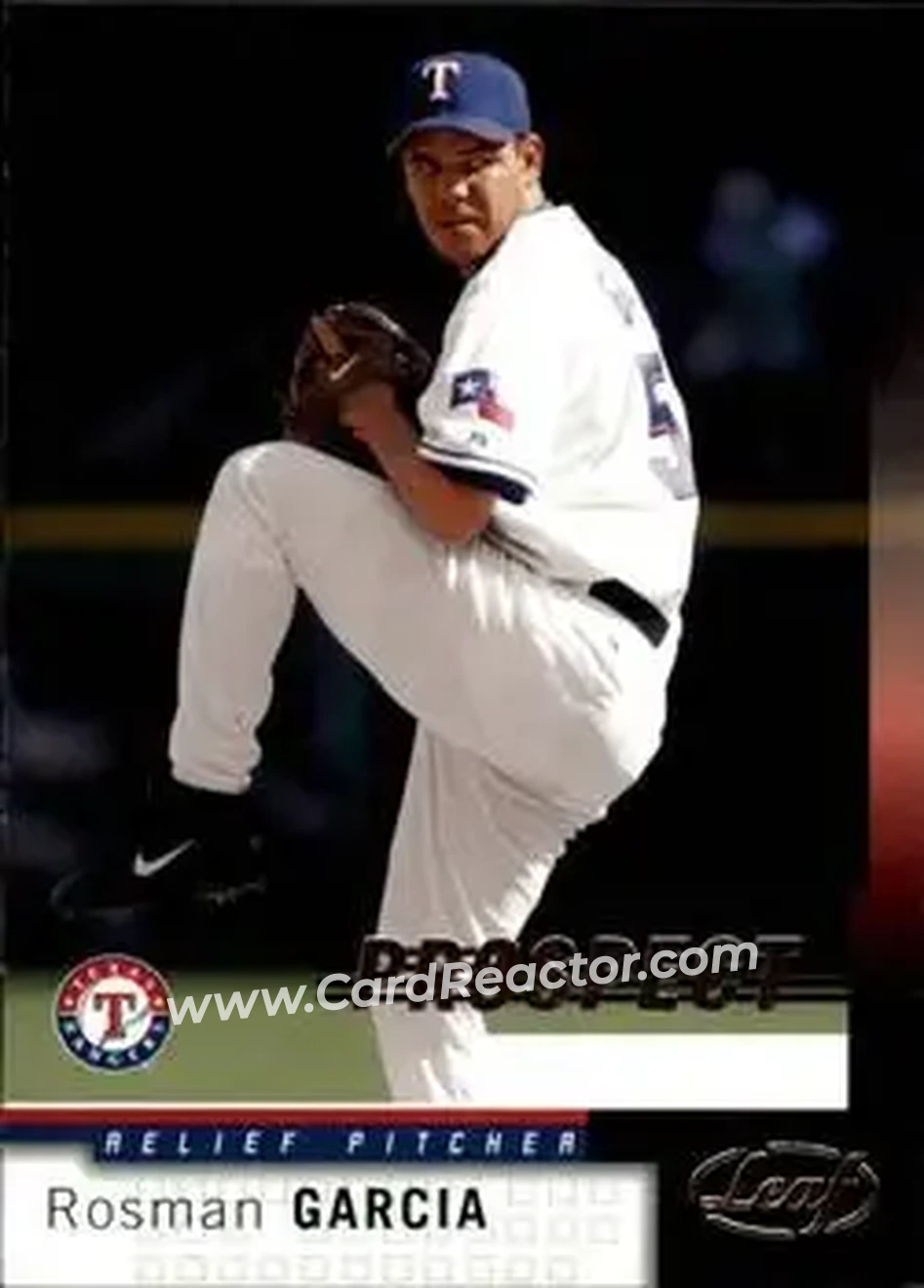 2004 Leaf #245 - Rosman Garcia - Texas Rangers - Front 2004 Leaf #245 - Rosman Garcia - Texas Rangers - Front