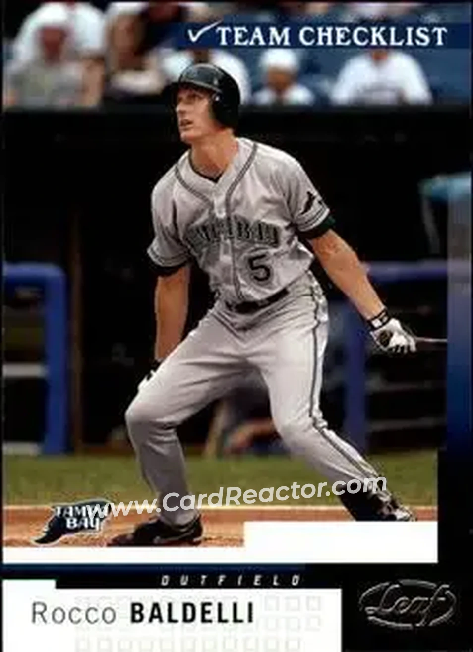 2004 Leaf #283 - Rocco Baldelli - Tampa Bay Devil Rays - Front