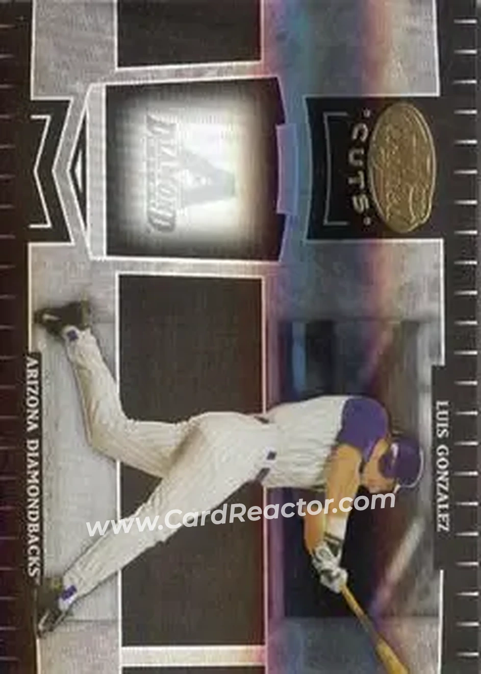 2004 Leaf Certified Cuts #13 - Luis Gonzalez - Arizona Diamondbacks - Front
