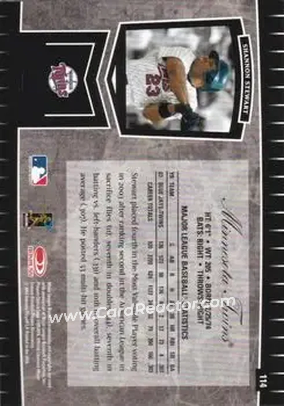 2004 Leaf Certified Cuts #114 - Shannon Stewart - Minnesota Twins - Back