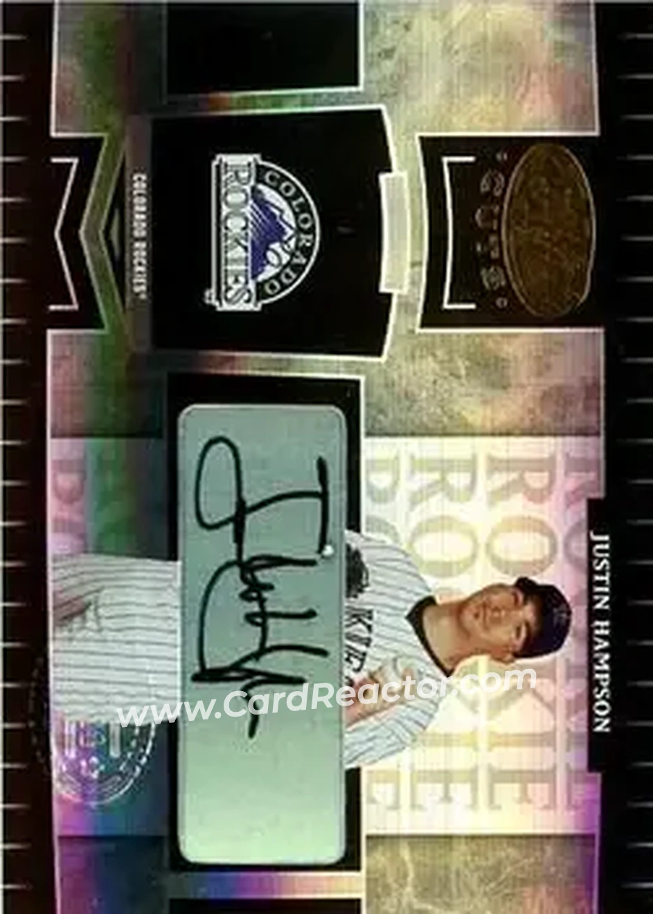 2004 Leaf Certified Cuts #278 - Justin Hampson - Colorado Rockies - Front 2004 Leaf Certified Cuts #278 - Justin Hampson - Colorado Rockies - Front