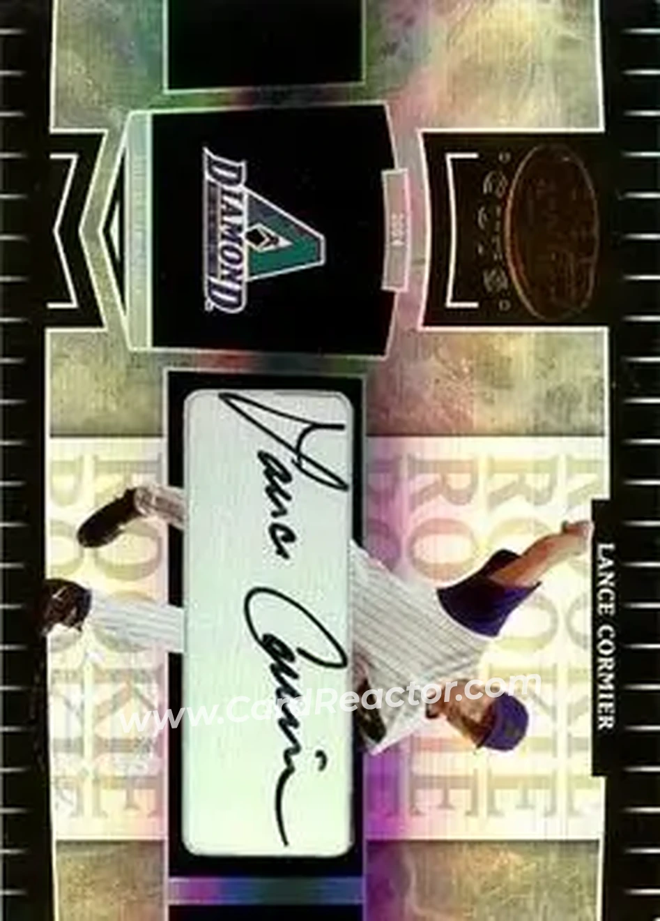 2004 Leaf Certified Cuts #281 - Lance Cormier - Arizona Diamondbacks - Front 2004 Leaf Certified Cuts #281 - Lance Cormier - Arizona Diamondbacks - Front
