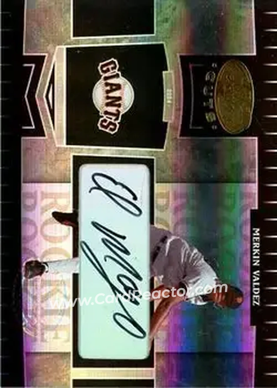 2004 Leaf Certified Cuts #283 - Merkin Valdez - San Francisco Giants - Front