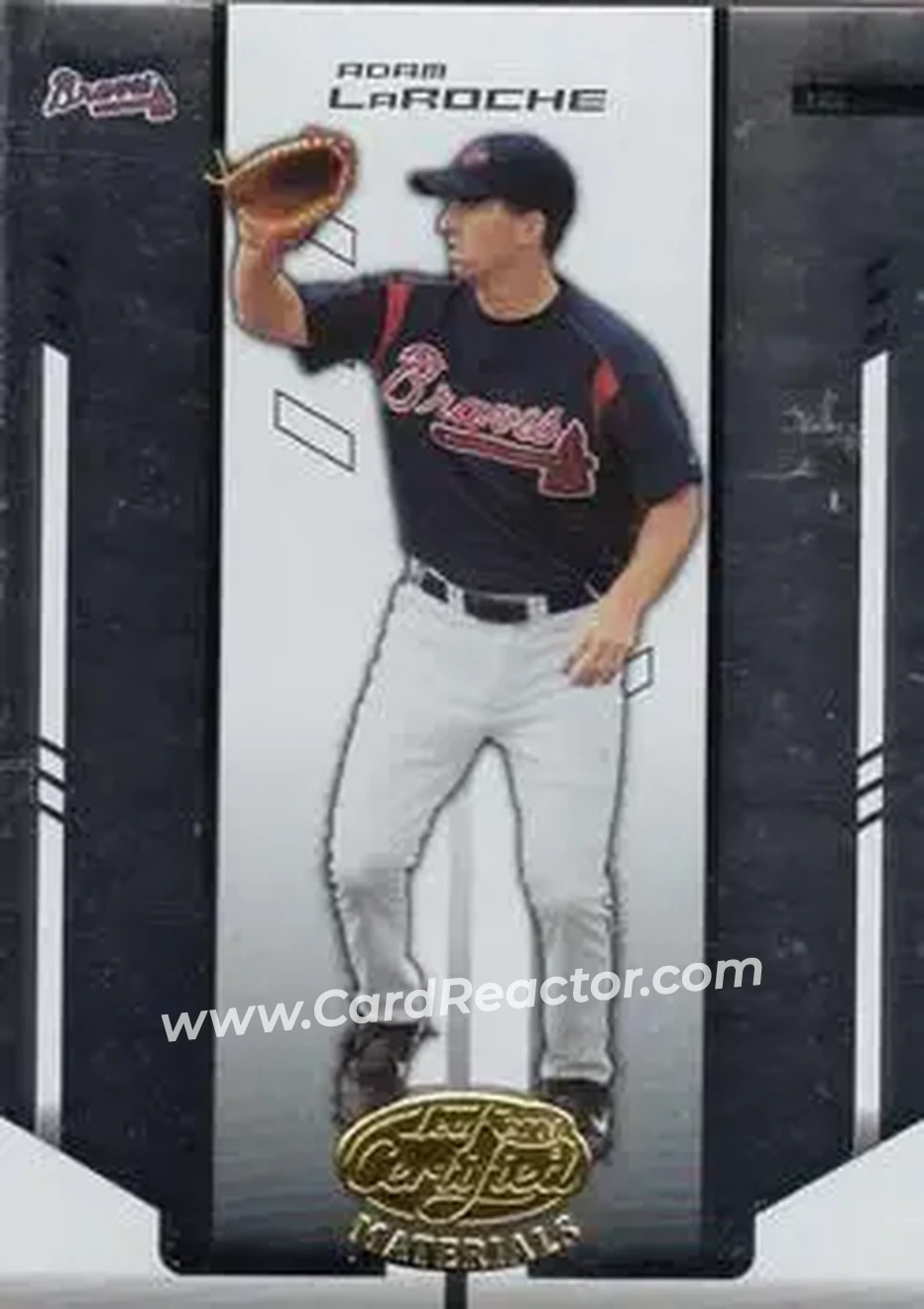 2004 Leaf Certified Materials #3 - Adam LaRoche - Atlanta Braves - Front