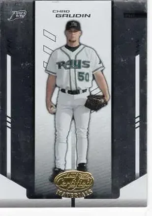 2004 Leaf Certified Materials #39 - Chad Gaudin - Tampa Bay Devil Rays