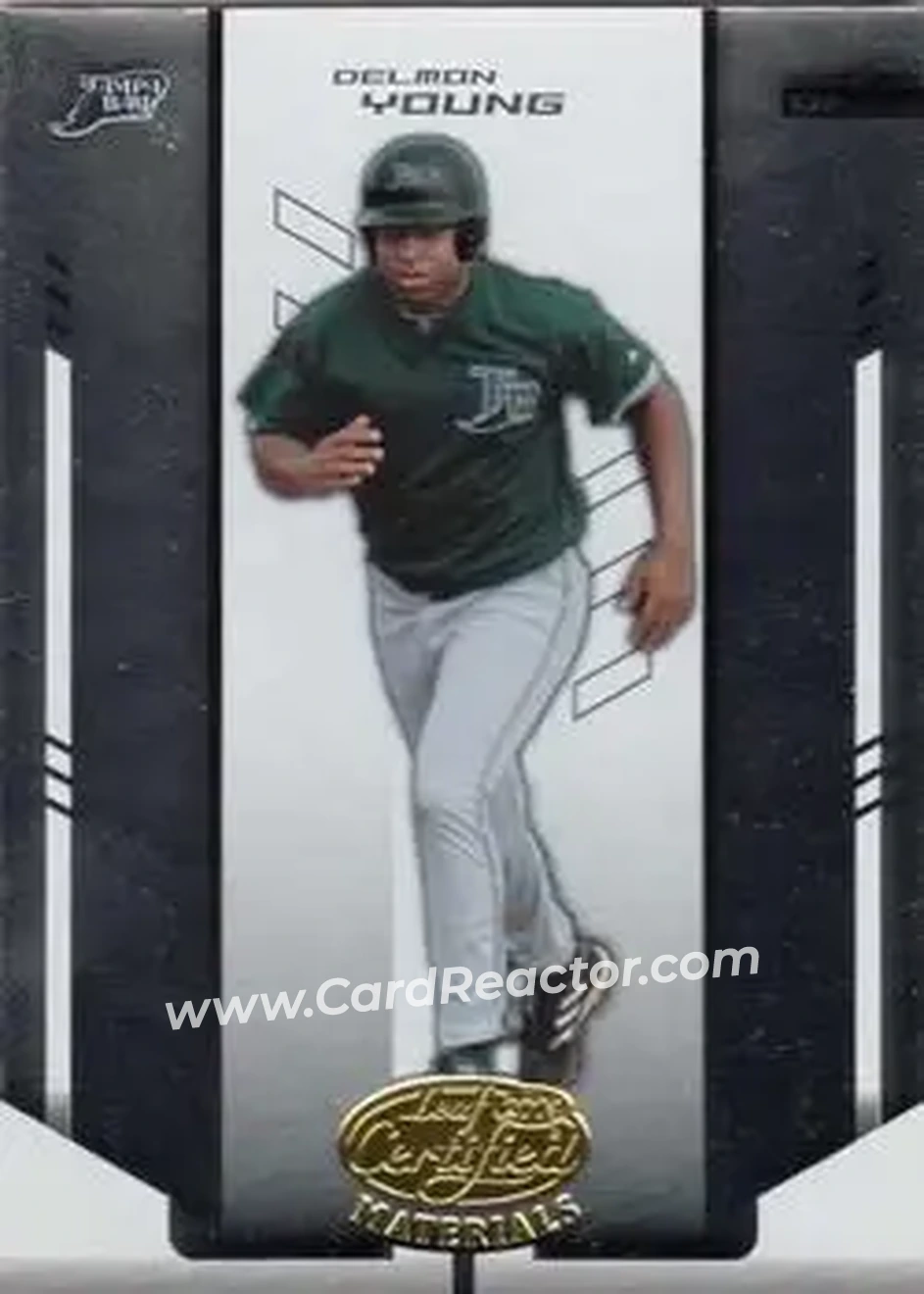 2004 Leaf Certified Materials #50 - Delmon Young - Tampa Bay Devil Rays - Front