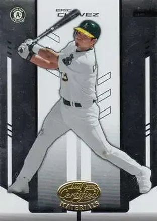 2004 Leaf Certified Materials #58 - Eric Chavez - Oakland Athletics