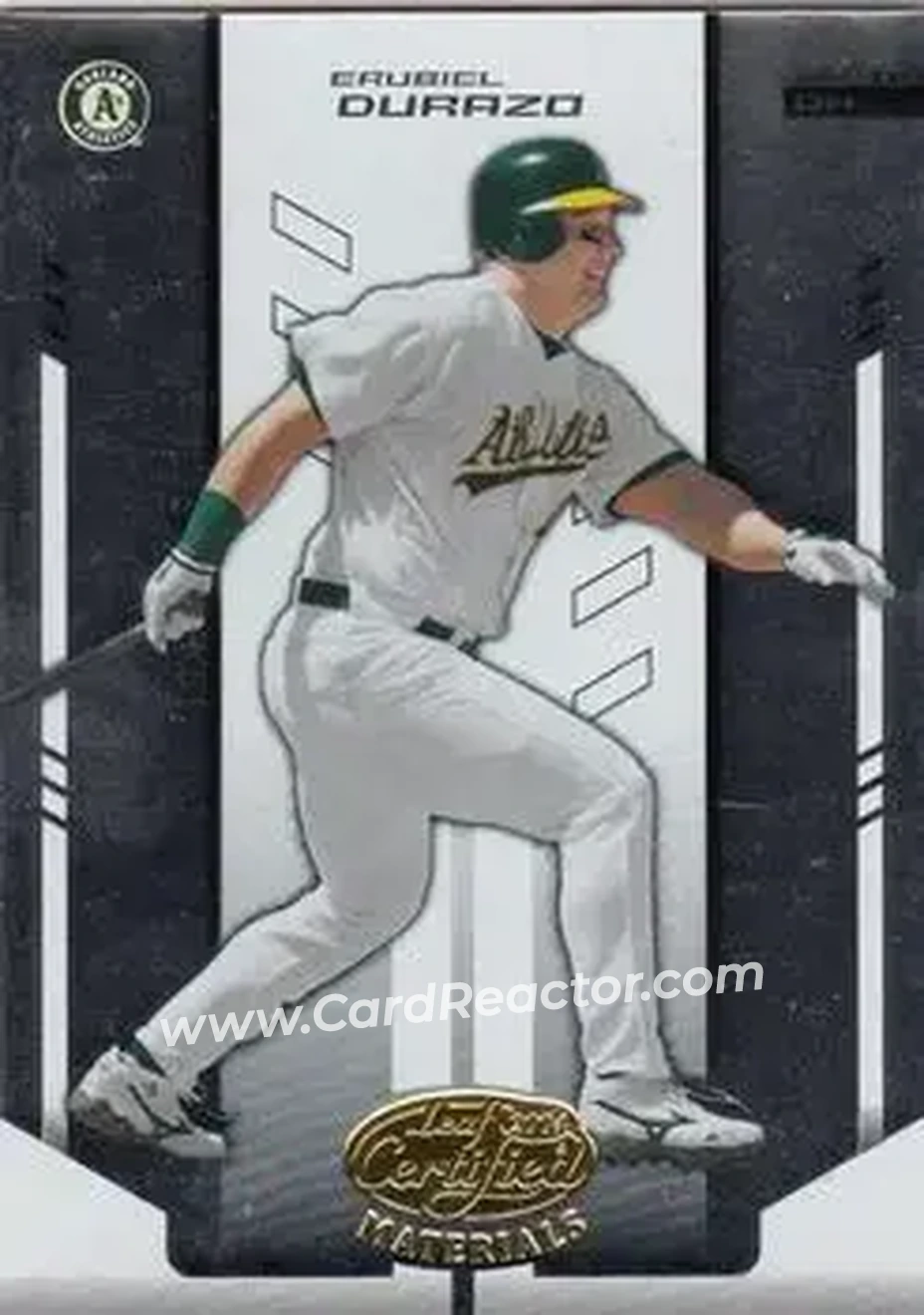2004 Leaf Certified Materials #61 - Erubiel Durazo - Oakland Athletics - Front 2004 Leaf Certified Materials #61 - Erubiel Durazo - Oakland Athletics - Front
