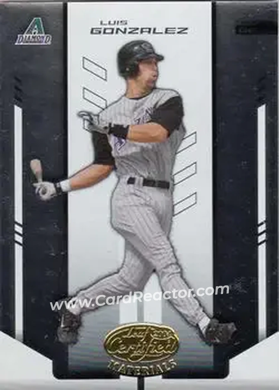 2004 Leaf Certified Materials #124 - Luis Gonzalez - Arizona Diamondbacks - Front