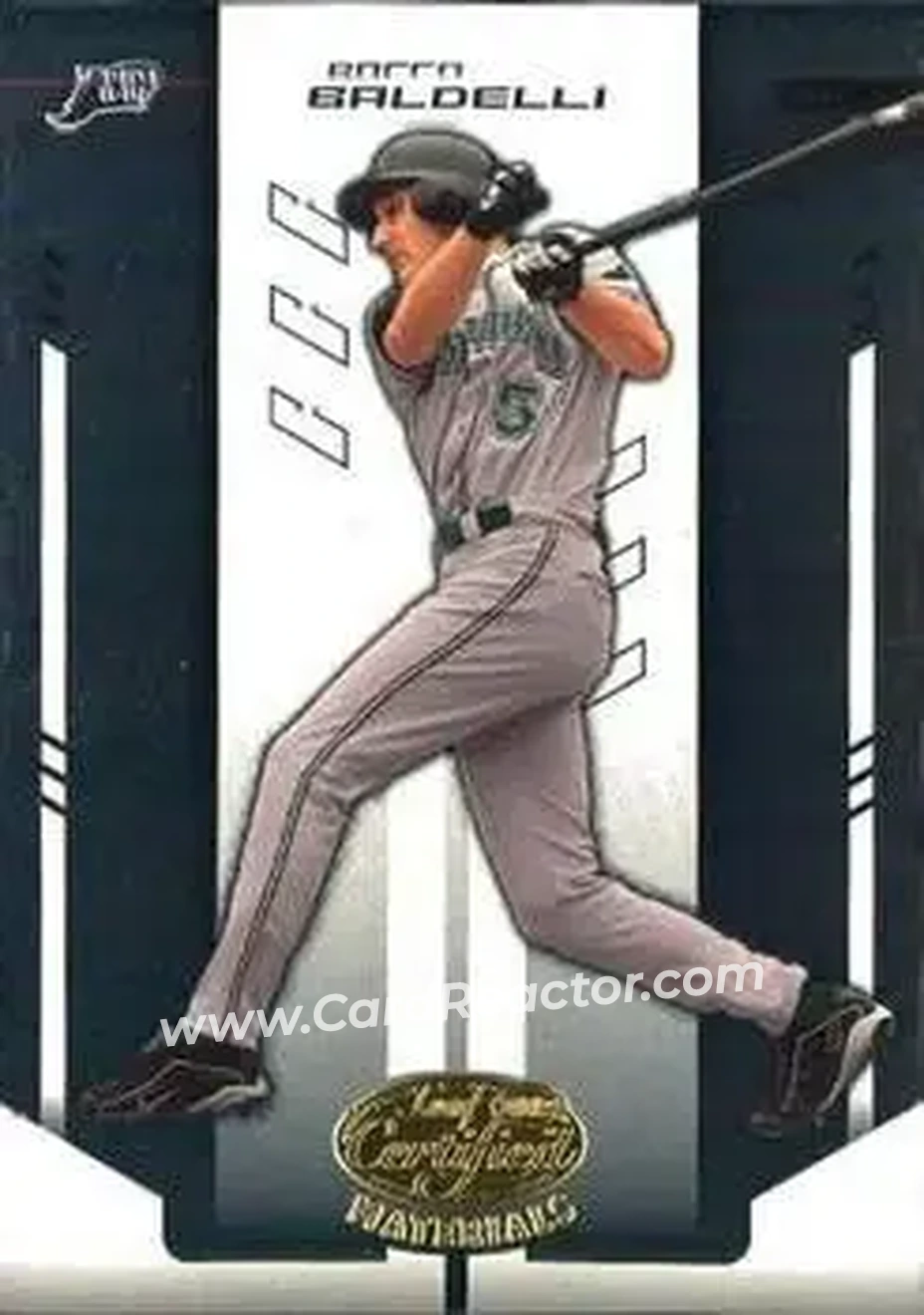 2004 Leaf Certified Materials #163 - Rocco Baldelli - Tampa Bay Devil Rays - Front