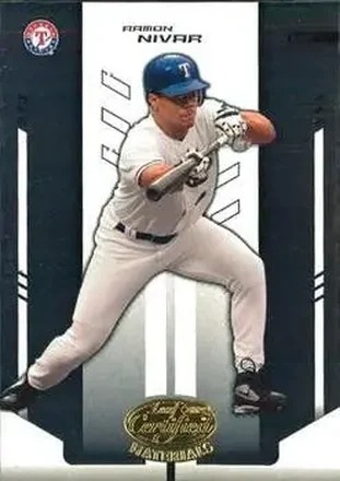 2004 Leaf Certified Materials #195 - Ramon Nivar - Texas Rangers