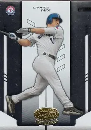 2004 Leaf Certified Materials #198 - Laynce Nix - Texas Rangers